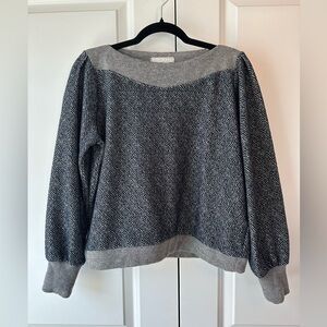 Sita Murt Sweatshirt Jacquard Blue and Gray (Size L)